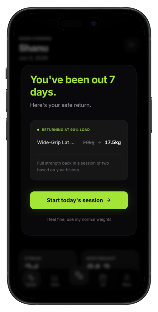 Gymerium low energy workout mode
