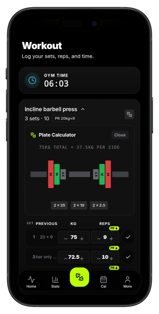 Gymerium detailed exercise analytics